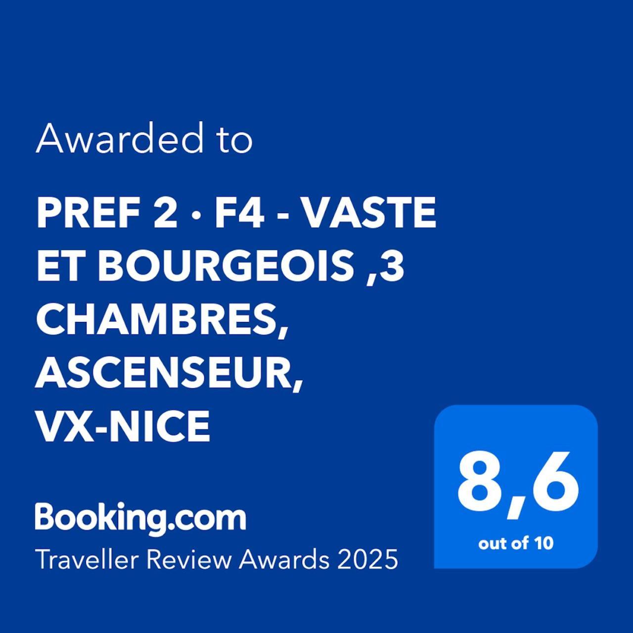Pref 2 - F4 - Vaste Et Bourgeois ,3 Chambres, Ascenseur, Vx-Nizza Esterno foto
